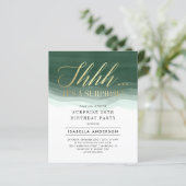 予算金ゴールド&エメラルドウォーターカラーサプライズ誕生日 (スタンド正面)