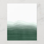 予算金ゴールド&エメラルドウォーターカラーサプライズ誕生日 (裏面)