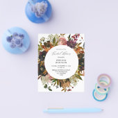 予算金ゴールド、パープル赤面ピンクブライダルシャワーフライヤー チラシ (シングル)