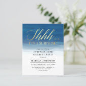 予算金ゴールド&ブルーウォーターカラーサプライズ誕生日 (スタンド正面)