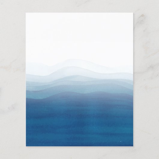 予算金ゴールド&ブルーウォーターカラーサプライズ誕生日 (裏面)