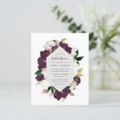 予算金ゴールド&プラムパープルフローラブライダルシャワー (スタンド正面)