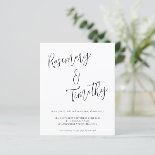 予算非公式スクリプト結婚の記念日ディナー (スタンド正面)