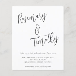 予算非公式スクリプト結婚の記念日ディナー