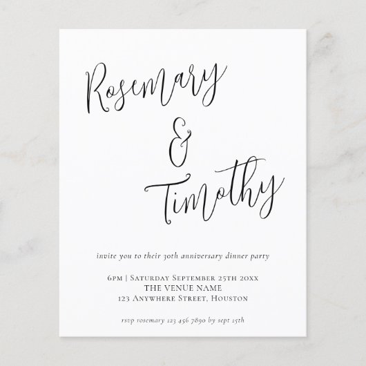 予算非公式スクリプト結婚の記念日ディナー (正面)