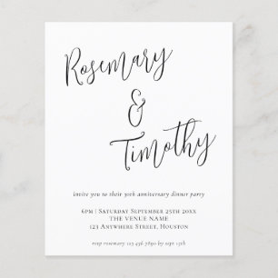 予算非公式スクリプト結婚の記念日ディナー