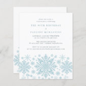 予算驚きのパーティー90誕生日スノーフレーク (正面/裏面)