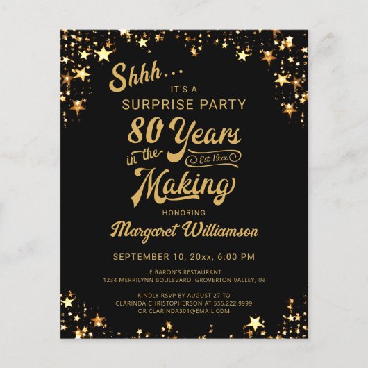 予算驚きの誕生日80年間の製造 (正面)