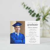 予算高校卒業党招待状 ポストカード (スタンド正面)