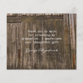 予算高素朴校卒業ありがとう (裏面)