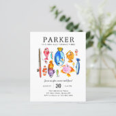 予算魚釣りロッドリールおもしろい魚魚釣り誕生日 (スタンド正面)