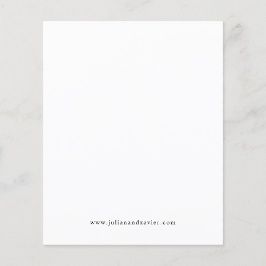 予算黒白エレガント保存日付V4 (裏面)