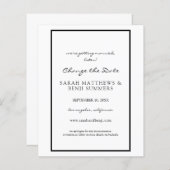 予算黒白キャンセルまたは日付変更 (正面/裏面)