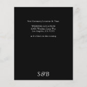 予算黒白 – 黒日付の変更 (裏面)