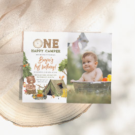 予算1ハッピーキャンパー写真少年1歳の誕生日