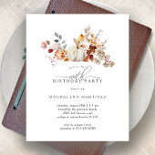 予算100th誕生日かぼちゃ秋花招待状