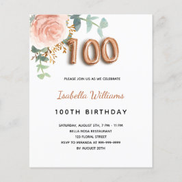 予算100th誕生日フローラバラ金ゴールドユーカリ