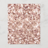 予算13モダン番目の誕生日バラ金ゴールドパーティー チラシ (裏面)