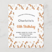 予算18th誕生日パーティー猫ホワイトゴールデン (正面)