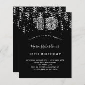 予算18th誕生日ブラックシルバーヒョウパーティー (正面/裏面)