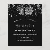 予算18th誕生日ブラックシルバーヒョウパーティー (正面)