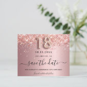 予算18th誕生日赤面ピンク日付を保存 (スタンド正面)