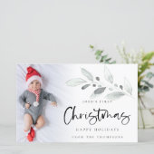 予算1stクリスマスベビーカスタムフォトカード (スタンド正面)