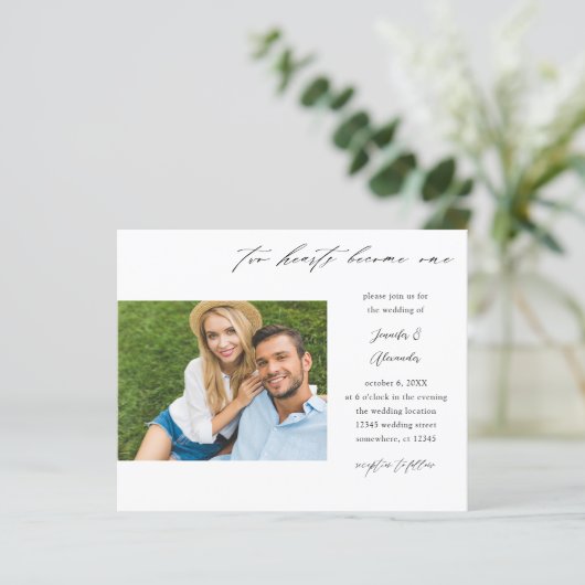 予算2つのハート2つの写真の書結婚跡 (スタンド正面)