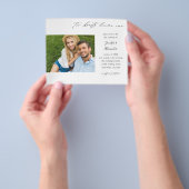 予算2つのハート2つの写真の書結婚跡 チラシ (手)