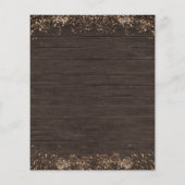 予算2つの小さなカボチャ木製ベビーシャワー (裏面)