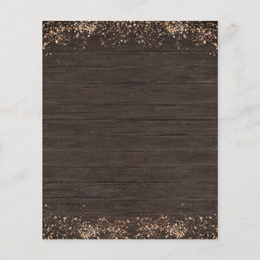 予算2つの小さなカボチャ木製ベビーシャワー (裏面)