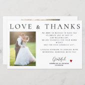 予算2の写真を愛感謝していし結婚て感謝してい君 (正面/裏面)