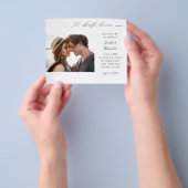 予算2ハート写真結婚書道 チラシ (手)
