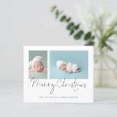 予算2フォトコラージュベビー初めてのクリスマス (スタンド正面)