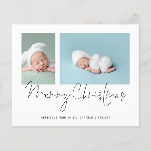 予算2フォトコラージュベビー初めてのクリスマス (正面)