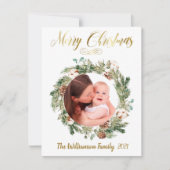 予算2フォトコラージュ金ゴールドメリークリスマス (正面)