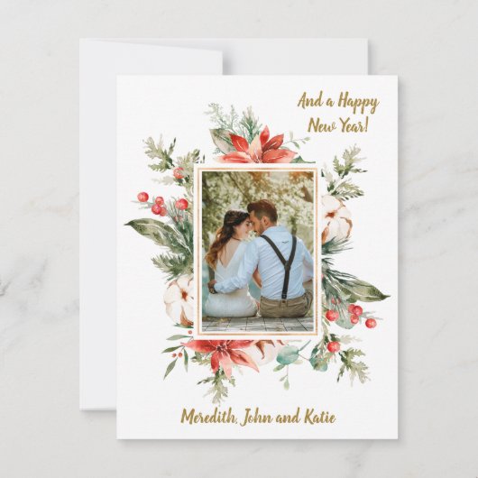 予算2フォトコラージュ金ゴールドメリークリスマス (裏面)