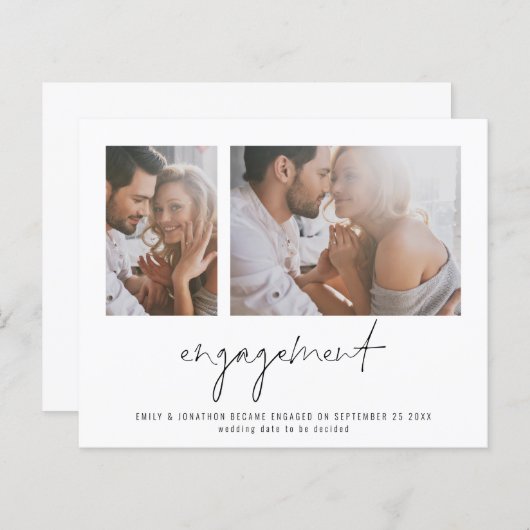 予算2フォトスクリプト婚約の発表 (正面/裏面)