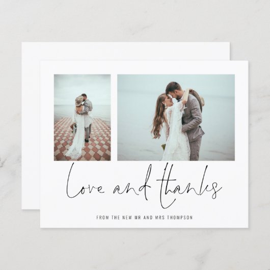 予算2フォトスクリプト結婚の愛と感謝してい (正面/裏面)