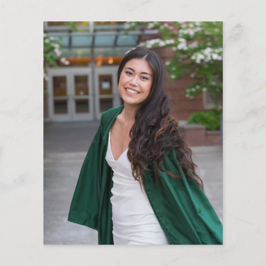 予算2モダンフォトフェード卒業パーティー チラシ (裏面)