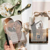 予算2モダン写真結婚式招待状 招待状