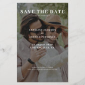 予算2写真のモダン結婚式の日カジュアル付を保存 チラシ (裏面)