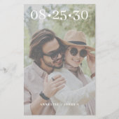 予算2写真のモダン結婚式の日カジュアル付を保存 チラシ (正面)