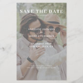 予算2写真のモダン結婚式の日カジュアル付を保存 チラシ (裏面)