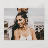 予算2写真の書道結婚の感謝 チラシ (裏面)