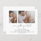 予算2写真ひっかかり結婚式招待状 (正面/裏面)