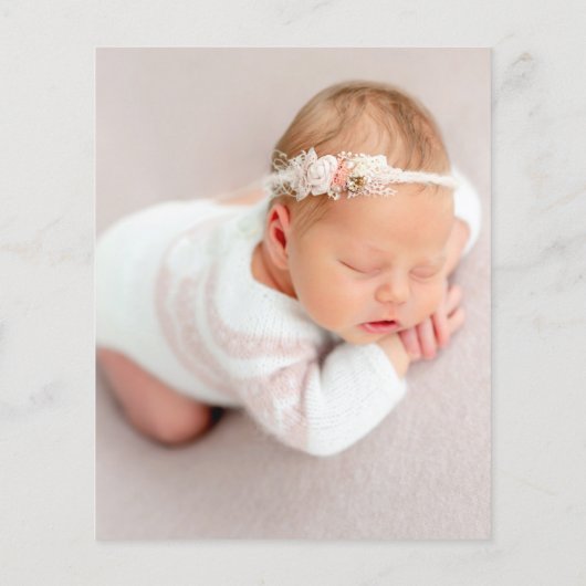 予算2写真オーバーレイ金ゴールドようこそ誕生 (裏面)