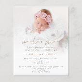 予算2写真オーバーレイ金ゴールドようこそ誕生 (正面)