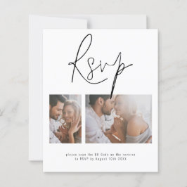 予算2写真QRコードオンライン結婚式RSVP Enc