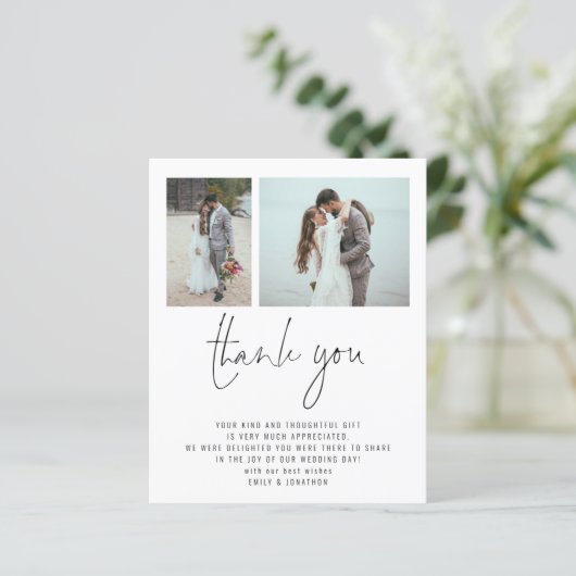 予算2写真QRコード結婚お礼 (スタンド正面)